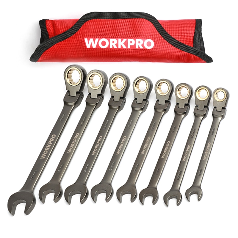 Wrenches Set with Flex-Head Ratchets Wrenches Set with Flex-Head Ratchets