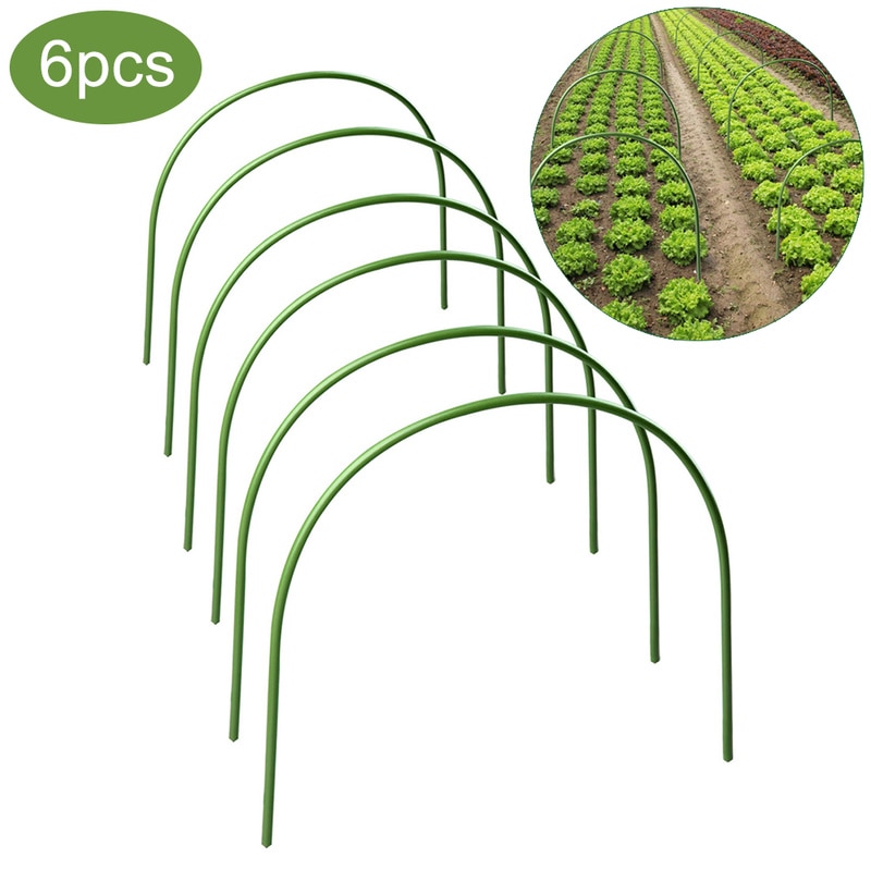Set of 6 Greenhouse Plant Support Hoops Set of 6 Greenhouse Plant Support Hoops