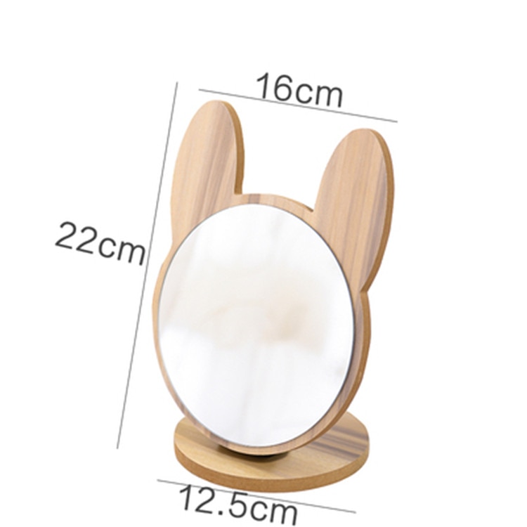 Desktop Bamboo Makeup Mirrors